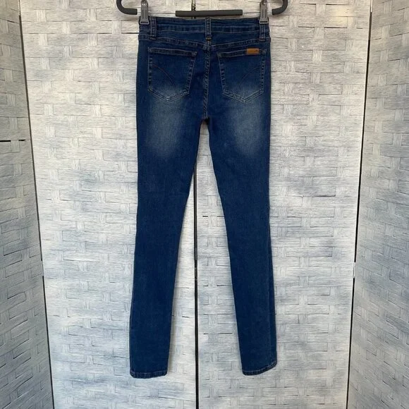 Joe's Jeans Junior Sz 16 Skinny Blue Wash Denim Pants Bottoms - Picture 2 of 8